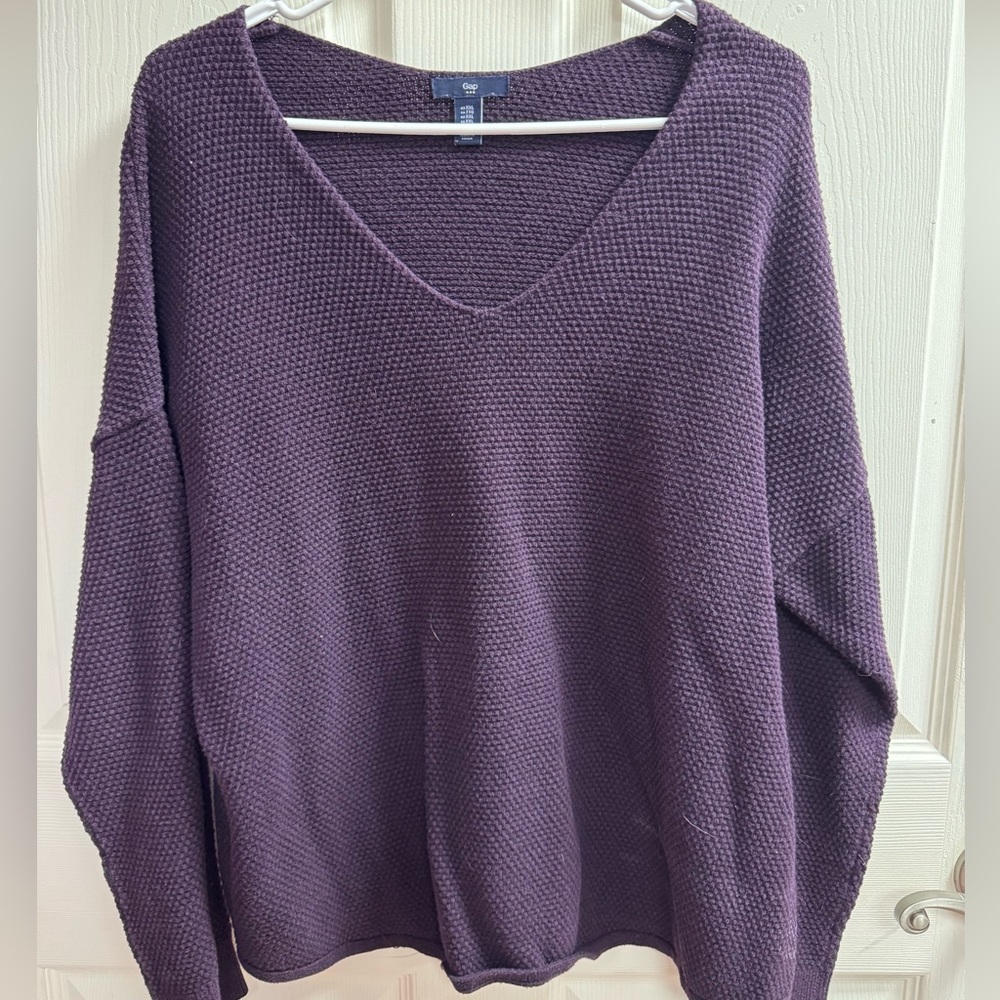 gap purple sweater